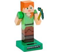 Puckator Minecraft Alex Solar Pal - Home Office Table Desk Dashboard Car Decor Decoration - Gift Ideas - Gifts For Teenage Old Boy Girl Dad Mums - Powered KIds Toys Toy Figure Figures