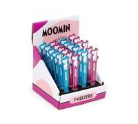 Puckator Moomin Shaped Tweezers - Sharp Thin Fine Kids Mini Ingrown Hair Tweezers - Stocking Fillers - Tweezer for Facial Hair Women Chin - Small Gift - Splinter Removal