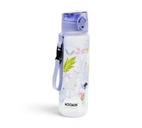 Puckator Moomin Tammi Pop Top 600ml Shatterproof Bottle - Reusable Insulated Active Water Bottle Flask For Girls And Boys With A Carry Handle & Straw - Bpa Free - For School Nursery
