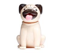 Puckator Mopps Pug Solar Pal - Home Office Table Desk Dashboard Car Decor Decoration - Gift Ideas - Gifts For Teenage Old Boy Girl Dad Mums - Powered KIds Toys Toy Figure Figures