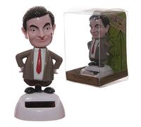 Puckator Mr Bean Solar Powered Solar Pal - Hanging Ornament, Plastic, Black, White, 5cm W x 5.5cm H x 5.5cm D, Birthday, Wedding