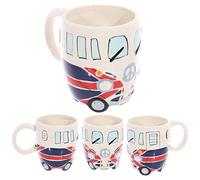 Puckator mug216 Flag Design Camper Ceramic Mug Blue/Red/White
