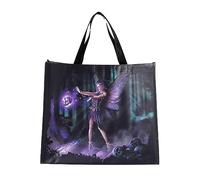 Puckator Natasha Faulkner Dark Fairy & Skull Reusable Shopping Bag - Shoulder Bags - Handbags for Women - Canvas Tote Bags for Women - Hand Bag - Large Ladies Bags - Aesthetic Stuff Big Foldaway Bag