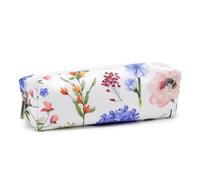 Puckator Nectar Meadows Canvas Pencil Case - School Equipment Stuff - Pencil Cases - Large Capacity Preppy Pencil Case - Zipper Pouch - Office Essentials - Pencils Case Cute - Pencilcase - Pen Case