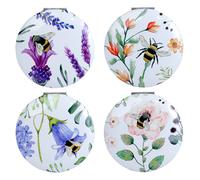 Puckator Nectar Meadows Compact Mirror MIRR65 | Acotis - Aluminium / Glass