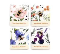 Puckator Nectar Meadows Matchbook Nail File - Strong Files for Acrylic Natural and Gel Nails - Nail Filer Sander Shaper Care Kit Set for Women - Beauty Products - Manicure Nailfile