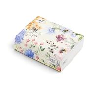 Puckator Nectar Meadows Pack of 8 Pocket Tissues - Travel Tissues Paper Napkins Pocket Packs - Facial Soft Cube Box - Car Travel Size Toiletries Wipes Handkerchief
