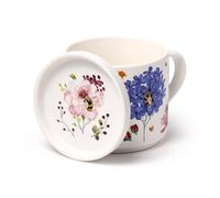 Puckator Nectar Meadows Porcelain Mug & Coaster Lid Set - Funny Home Accessories - Cute Gifts for Girlfriend - Large Mugs for Men Women Hot Drinks Cute Cups Presents - Secret Santa Gift Cup Set