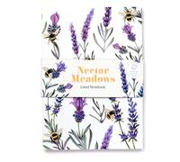 Puckator Nectar Meadows Recycled Paper A5 Notebook - School Teacher Student Homework Study Planner Notepad - Collage University Essentials Journals Planners - Jotter Uni Gifts Stationery Supplies