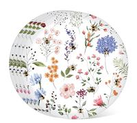 Puckator Nectar Meadows Set of 4 RPET Picnic Plates