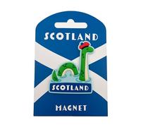 Puckator Nessie Scotland Souvenir PVC Magnet - Cute Funny Fridge White Board Coloured Powerful Strong Magnets - Magnetic Pins - Locker Accessories - Souvenir - Office Supplies