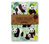 Puckator Panda Kingdom Recycled Paper A5 Notebook - School Teacher Student Homework Study Planner Notepad - Collage University Essentials Journals Planners - Jotter Uni Gifts Stationery Supplies