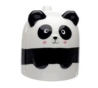 Puckator Pandarama Upside Down Ceramic Shaped Tea Coffee Mug - Funny Home Accessories - Cute Gifts for Girlfriend - Large Mugs for Men Women Hot Drinks - Cute Cups Presents Secret Santa Gift Cup Set