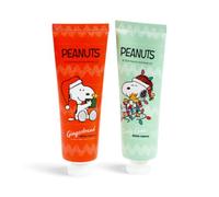 Puckator Peanuts Christmas Snoopy & Woodstock Moisturising Hand Cream 30ml - Moisturiser Gentle Handcream for Very Dry Hands Men Women Dry Hands Mens Womens Skincare Gifts Fast Quick Absorbing Cream