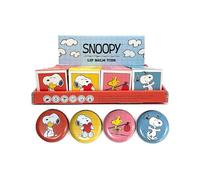 Puckator Peanuts Snoopy & Woodstock Lip Balm in a Tin - Lip Care Stick Balms Chapstick Holiday Essentials For Women Family - Lipbalm Moisturiser Exfoliator Cream - Pretty Cute Lip Blam Bam