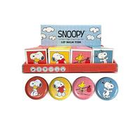 Puckator Peanuts Snoopy & Woodstock Lip Balm in a Tin - Lip Care Stick Balms Chapstick Holiday Essentials For Women Family - Lipbalm Moisturiser Exfoliator Cream - Pretty Cute Lip Blam Bam