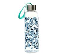 Puckator Pick Of The Bunch Peony - Drinks Bottle - Reusable Water Bottle For Girls And Boys With An Attached Strap - Bpa Free - For School Nursery - Translucent - Cute Flower Design - Pp 500ml