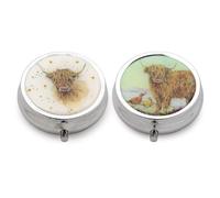 Puckator PILL18 Jan Pashley Highland Coo Cow Pill Box