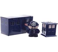 Puckator Ceramic Salt & Pepper Set Policeman & Police Box Blue