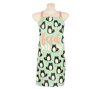 Puckator Poly Cotton Apron - Cat Feline Fine Feed Me Meow - Chef Aprons For Cooking Men Secondary School - Baking Bakers Gifts - Kits For Adults - Unifrom Clothes Cooking Gift Set Catering Equipment