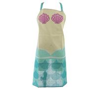 Puckator Poly Cotton Apron-Enchanted Seas Mermaid Body and Tail, Polycotton, Mixed, Height 80cm Width 72cm