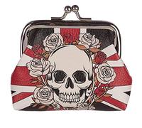 PUCKATOR Porte-monnaie Skulls & Roses-Crà¢ne Drapeau du Royaume Uni Purse, Adults, Unisex, Multicoloured (Multicoloured), One Size