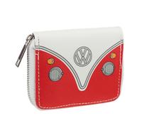 Volkswagen VW T1 Camper Bus Zip Around Small Wallet Purse - Red