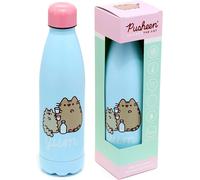 Puckator Pusheen - Stainless Steel Water Bottle - Cold for 24h and Hot for 12h - Metal Water Bottles with Cat Foodie Design - Double Walled Modern Flask - Bpa Free - 500 ml