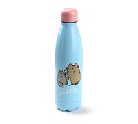 Puckator Pusheen - Stainless Steel Water Bottle - Cold for 24h and Hot for 12h - Metal Water Bottles with Cat Foodie Design - Double Walled Modern Flask - Bpa Free - 500 ml