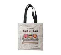 Puckator Pusheen the Cat Bento Club Reusable Tote Bag - Canvas Cloth Shopping Fabric Cotton Tote Bag Bags - Eco Gifts for Women and Men - Foldable Bags for Shopping - Handbag