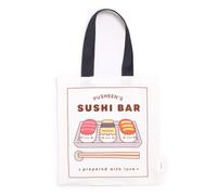 Puckator Pusheen the Cat Bento Club Reusable Tote Bag - Canvas Cloth Shopping Fabric Cotton Tote Bag Bags - Eco Gifts for Women and Men - Foldable Bags for Shopping - Handbag