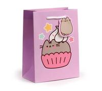 Pusheen the Cat Cupcake Gift Bag with Gift Tag - M, 23 cm