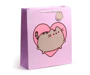 Puckator Pusheen the Cat Heart Gift Bag Extra Large - Birthday Gift Bag For Presents - Present Bag For Females - Kids Birthday Presents - Present Bags For Gifts - Gift Box For Baby