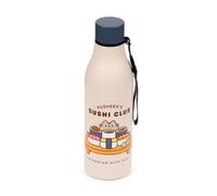 Puckator Pusheen the Cat Sushi Club Hot & Cold Drinks Bottle 500ml - Reusable Insulated Active Water Bottle Flask For Girls And Boys - Cold For 24h And Hot For 12h Modern Thermo Flask School Nursery