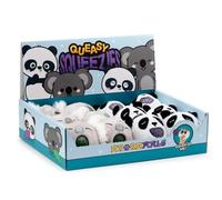 Puckator Queasy Squeezies Adoramals Panda, Koala Plush Squeezy Toy