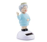 Puckator Queen Elizabeth Solar Pal - Home Office Table Desk Dashboard Car Decor Decoration - Gift Ideas - Gifts For Teenage Old Boy Girl Dad Mums - Powered KIds Toys Toy Figure Figures