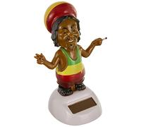 Puckator Rasta Novelty Solar Pal - Home Office Table Desk Dashboard Car Decor Decoration - Gift Ideas - Gifts For Teenage Old Boy Girl Dad Mums - Powered KIds Toys Toy Figure Figures
