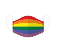 Puckator Re-Usable Washable Adult Face Coverings Masks Breathable (Rainbow)