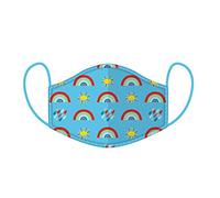 Puckator Re-Usable Washable Tiger Rainbow Poppy Face Coverings Masks Breathable (Childs Rainbow)