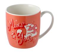 Puckator Red Valentine's Simon's Cat Meow & You Porcelain Tea Coffee Mug - Funny Home Accessories - Cute Gifts for Girlfriend - Large Mugs for Men Women Hot Drinks - Cups Presents - Secret Santa Gift