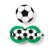 Puckator Relax Football Travel Pillow with Eye Mask