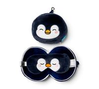 Puckator Relaxeazzz Adoramals Nico the Penguin Plush Travel Pillow & Eye Mask C - Polyester