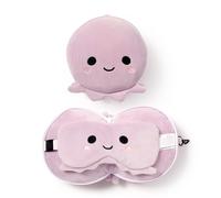 Puckator Relaxeazzz Adoramals Octopus Plush Travel Pillow & Eye Mask CUSH284 | - Polyester