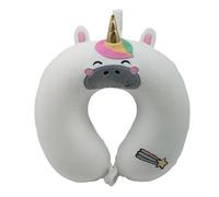 Relaxeazzz Astra the Unicorn Adoracorns Plush Memory Foam Travel Pillow - Neck Flight Airplane Pillow For Travel - Kids Neck Pillows Cushion For Sleeping Neck Pain Adults Airport Essentials