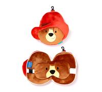 Puckator Relaxeazzz Paddington Bear Shaped Plush Travel Pillow & Eye Mask CUSH3 - Polyester