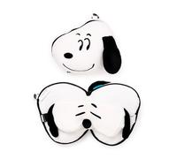 Puckator Relaxeazzz Peanuts Snoopy Shaped Plush Travel Pillow & Eye Mask CUSH45 - Polyester