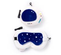 Puckator Relaxeazzz Space Cadet Round Plush Travel Pillow & Eye Mask - Sleep Eye Mask Masks - Kids Travel Accessories For Sleeping Airplane - Flight Plane Neck Pillow Pillows