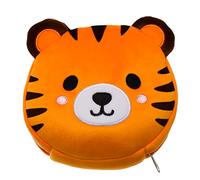 Puckator Relaxeazzz Tiger Round Plush Travel Pillow & Eye Mask - Sleep Eye Mask Masks - Kids Travel Accessories For Sleeping Airplane - Flight Plane Neck Pillow Pillows