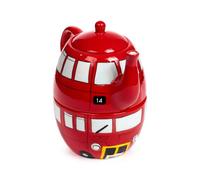 Puckator Routemaster Red Bus Tea for One Set, Ceramic, Mixed, Total Height 17cm Cup 6.5 x 11cm Pot 11 x 11cm