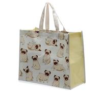 Puckator RPET Mopps Recycled Plastic Shopping Bag - Pug Dog